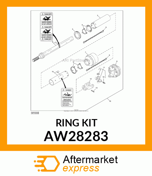 PTO SHIELD RETAINER, RETAINER, SHIE AW28283