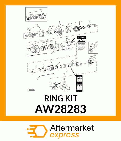 PTO SHIELD RETAINER, RETAINER, SHIE AW28283