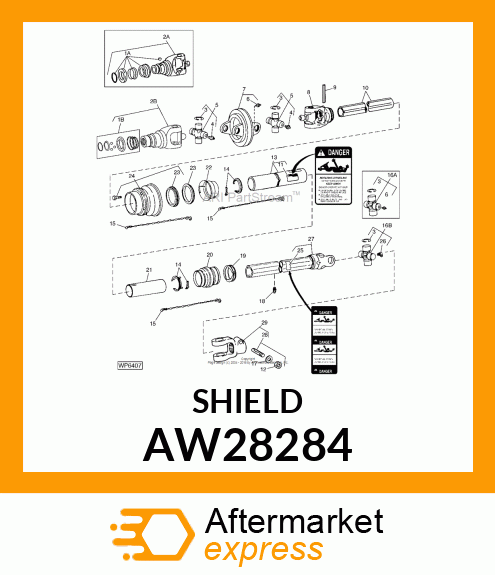 POWERSHAFT SHIELD, SHIELD, CONE AW28284