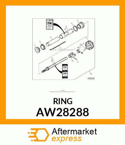 PTO SHIELD RETAINER, RETAINER, SHIE AW28288