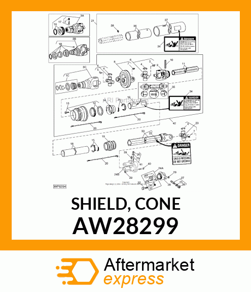 SHIELD, CONE AW28299