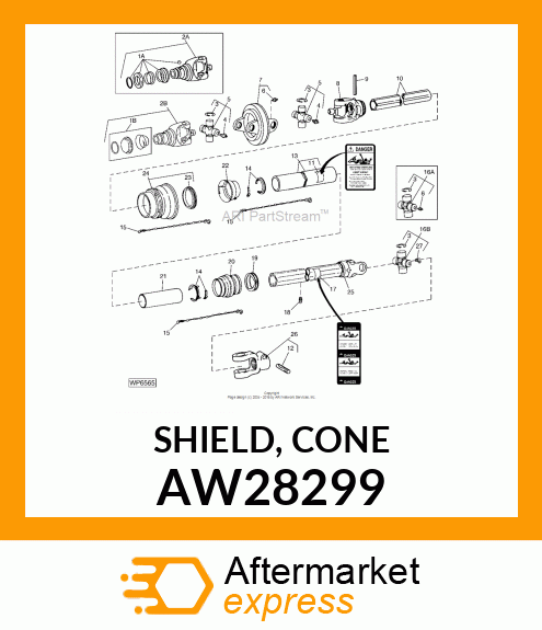 SHIELD, CONE AW28299