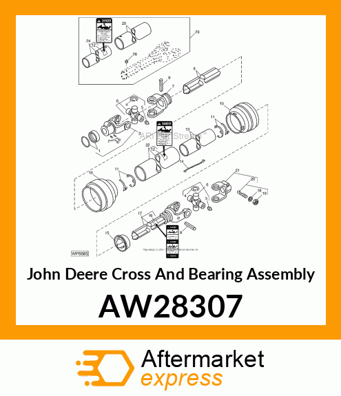 CROSS amp; BEARING KIT AW28307