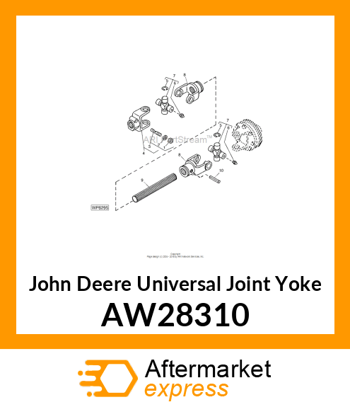 UNIVERSAL JOINT YOKE, YOKE 1.375 AW28310