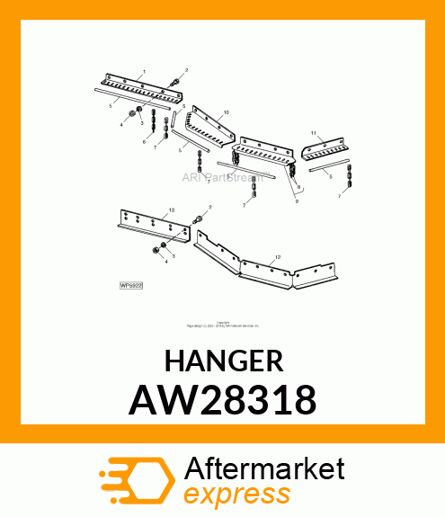 HANGER (FRONT CHAIN, WING) AW28318