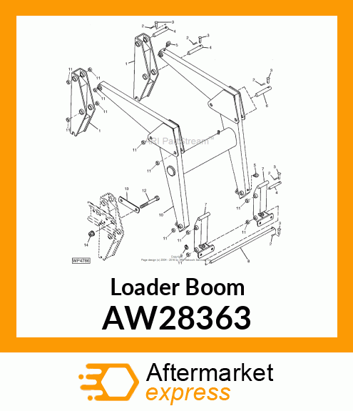 Loader Boom AW28363