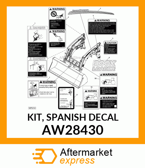 KIT, SPANISH DECAL AW28430