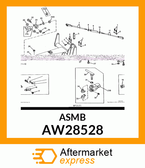 CLEVIS, CLEVIS KIT CLAMP ON JAWS W AW28528