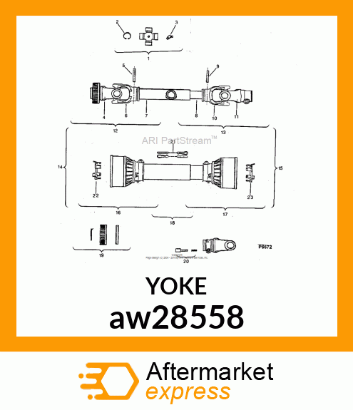 YOKE 1.375 aw28558