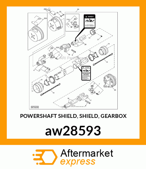 POWERSHAFT SHIELD, SHIELD, GEARBOX aw28593