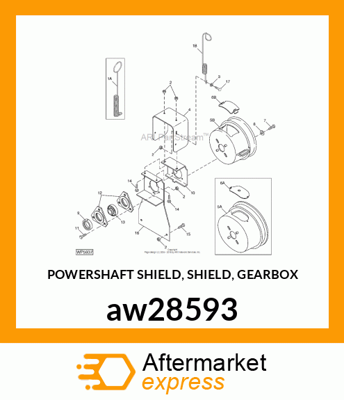 POWERSHAFT SHIELD, SHIELD, GEARBOX aw28593