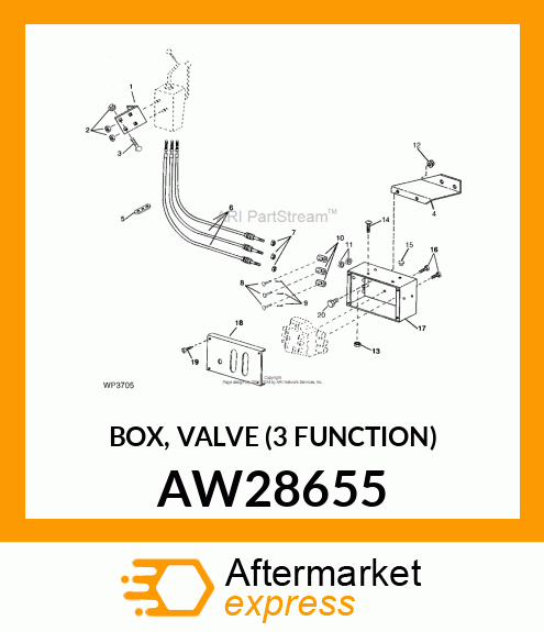 BOX, VALVE (3 FUNCTION) AW28655