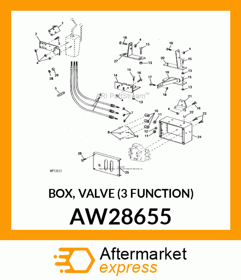 BOX, VALVE (3 FUNCTION) AW28655