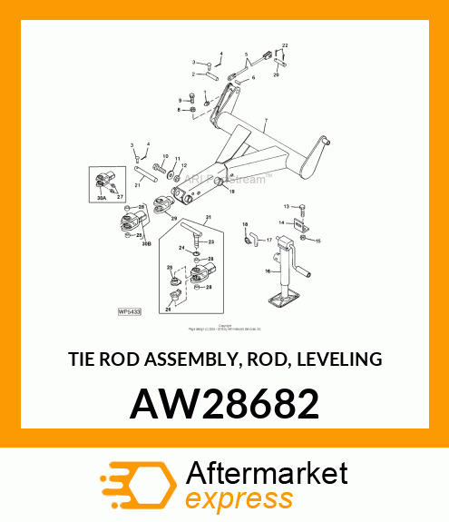 TIE ROD ASSEMBLY, ROD, LEVELING AW28682