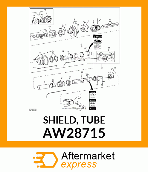 SHIELD, TUBE AW28715