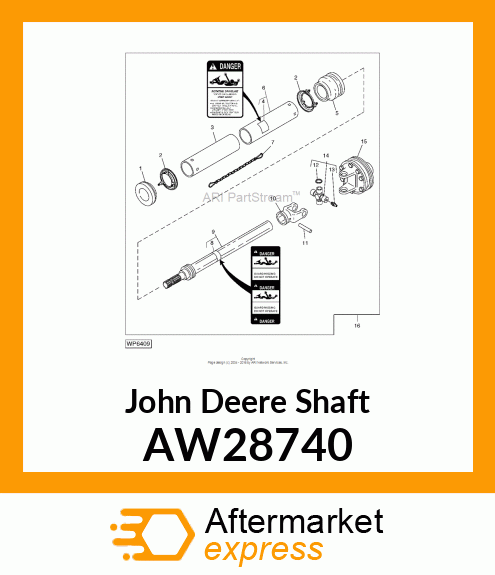 SHAFT, UNIVERSAL JOINT AW28740