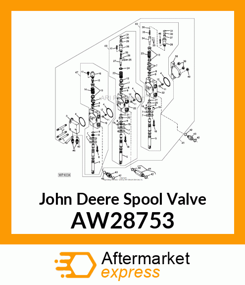 VALVE, SPOOL (3 FUNCTION) AW28753