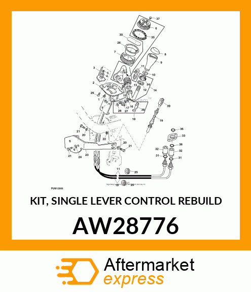 KIT, SINGLE LEVER CONTROL REBUILD AW28776