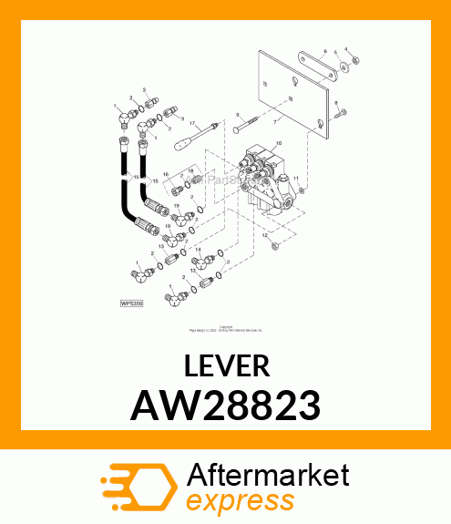 LEVER, LEVER KIT AW28823