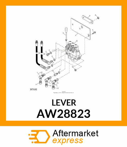 LEVER, LEVER KIT AW28823