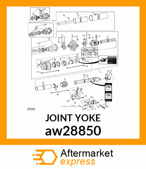 YOKE, CV 1.750 aw28850