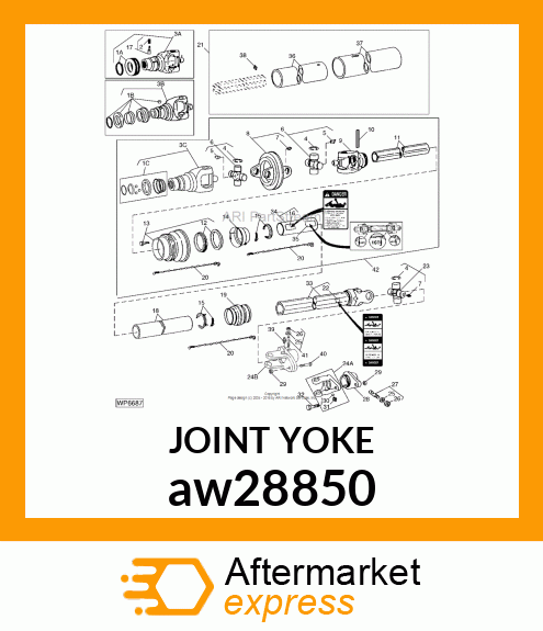 YOKE, CV 1.750 aw28850