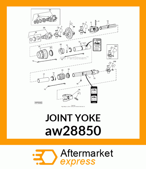 YOKE, CV 1.750 aw28850