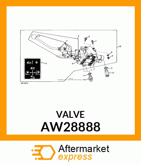 KIT, VALVE REPAIR (MAST MOUNTED) AW28888