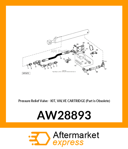 Pressure Relief Valve - KIT, VALVE CARTRIDGE (Part is Obsolete) AW28893