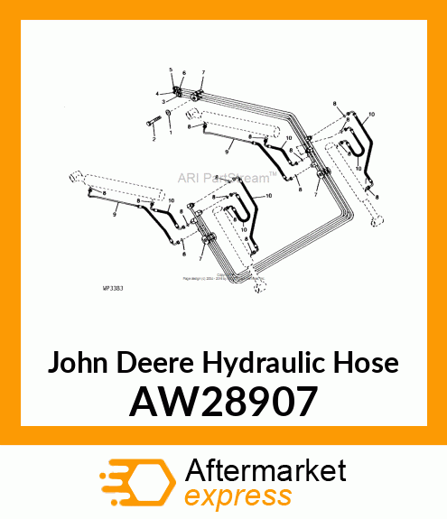 HOSE, HYDRAULIC (9.52 X 550 MM) AW28907