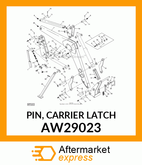 PIN, CARRIER LATCH AW29023