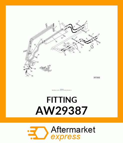 FITTING, ADAPTOR BULKHEAD AW29387