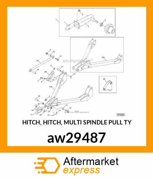 HITCH, HITCH, MULTI SPINDLE PULL TY aw29487