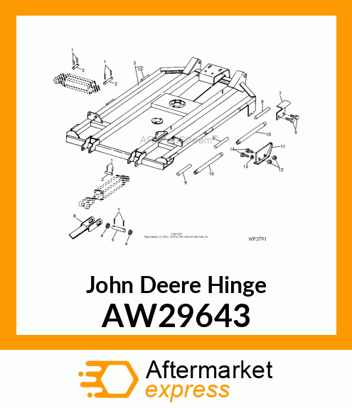 HINGE, HINGE ASSEMBLY AW29643