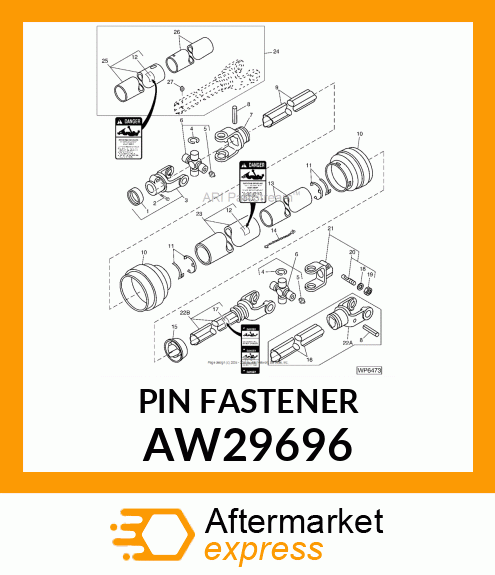 PIN ASSEMBLY KIT AW29696