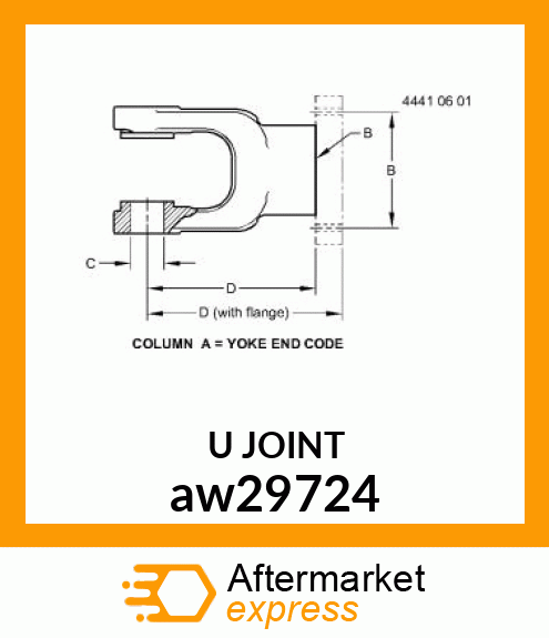 YOKE 1.375 aw29724