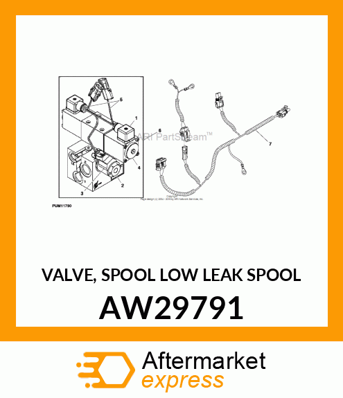 VALVE, SPOOL (LOW LEAK SPOOL) AW29791