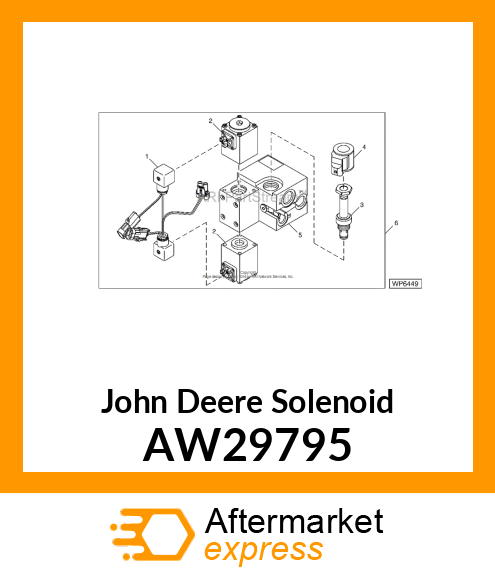 SOLENOID (W/4 BOLT HOLES) AW29795