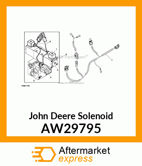 SOLENOID (W/4 BOLT HOLES) AW29795