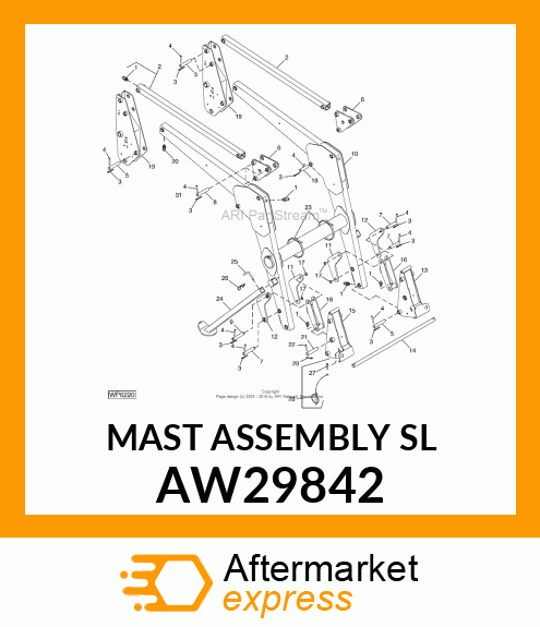 MAST ASSEMBLY (SL) AW29842