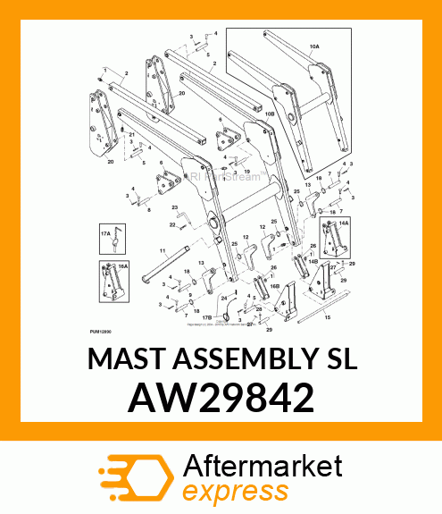 MAST ASSEMBLY (SL) AW29842