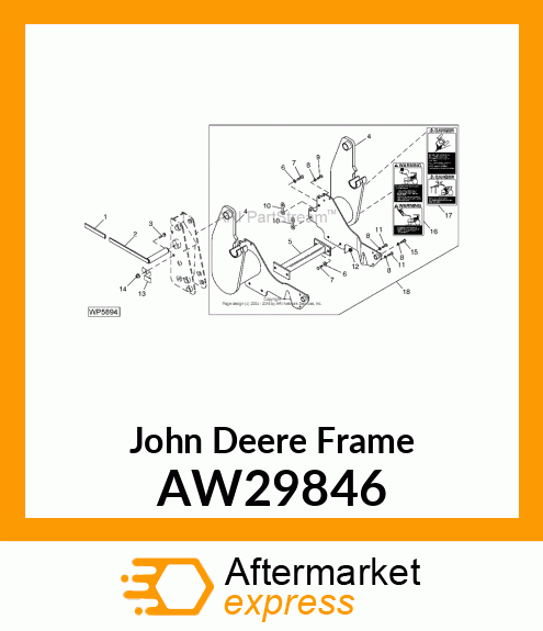 FRAME, MOUNTING (RH) AW29846