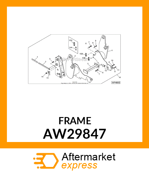 FRAME, MOUNTING (LH) AW29847