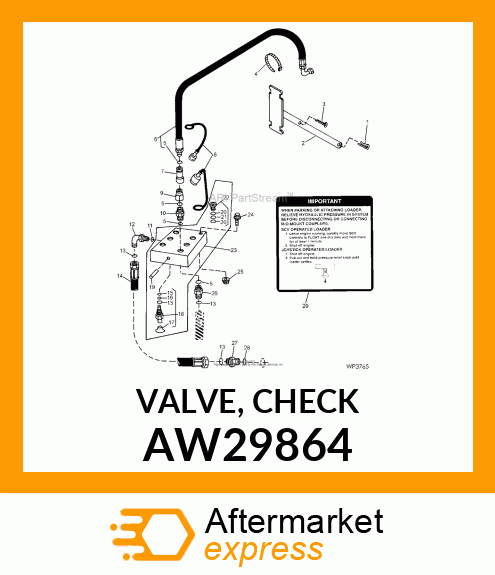 VALVE, CHECK AW29864