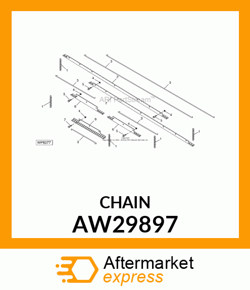 LINK CHAIN, CHAIN (LINK) AW29897