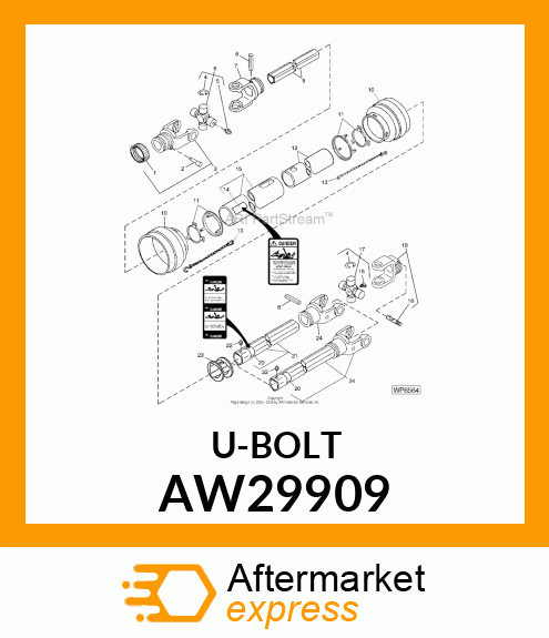 YOKE W/TUBE AW29909