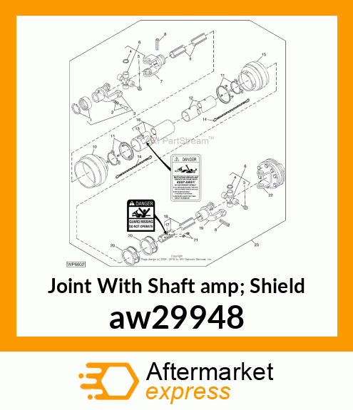 Joint With Shaft amp; Shield aw29948