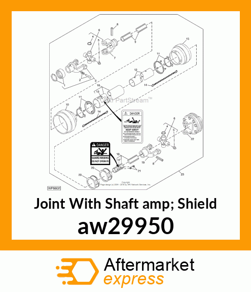 Joint With Shaft amp; Shield aw29950