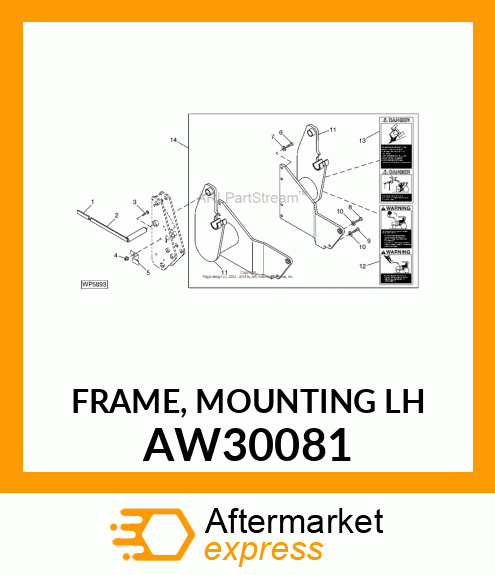 FRAME, MOUNTING (LH) AW30081