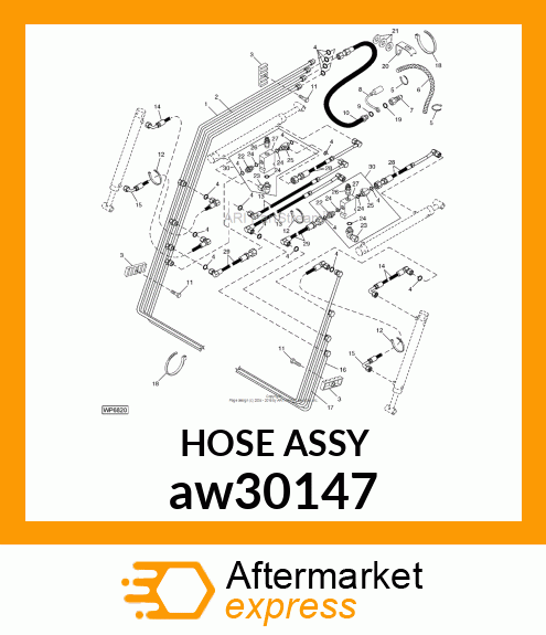 HOSE, HYDRAULIC (9.52 X 1800 MM) aw30147